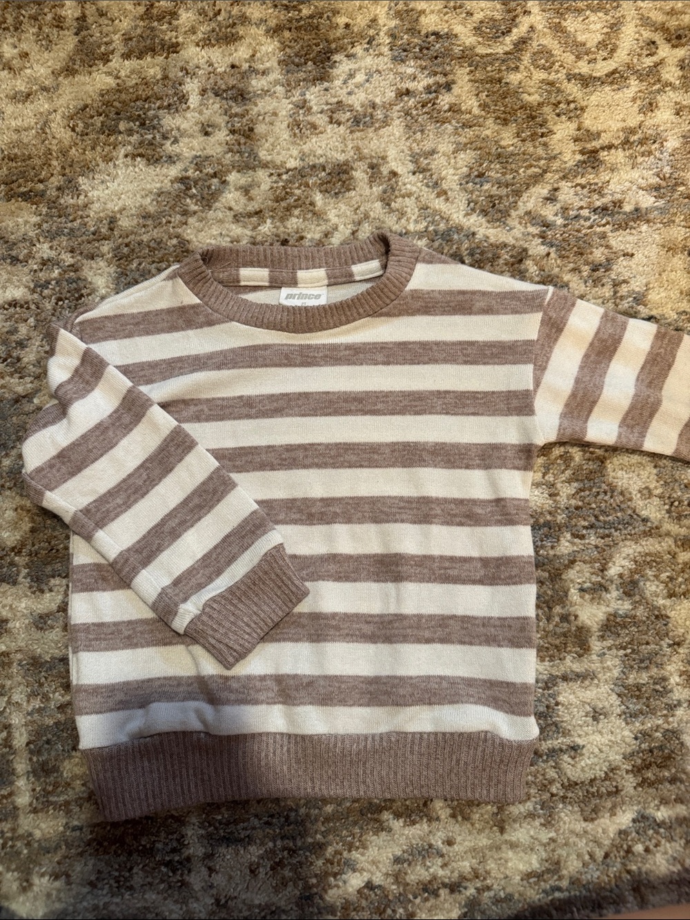 Prince Striped Kids Crewneck